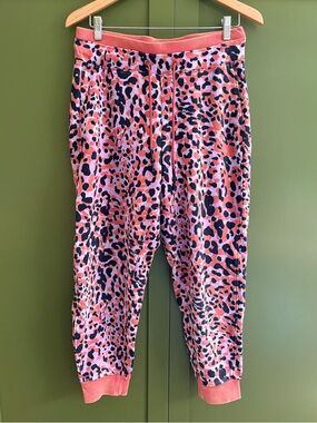 JoyLab bright animal print joggers size M